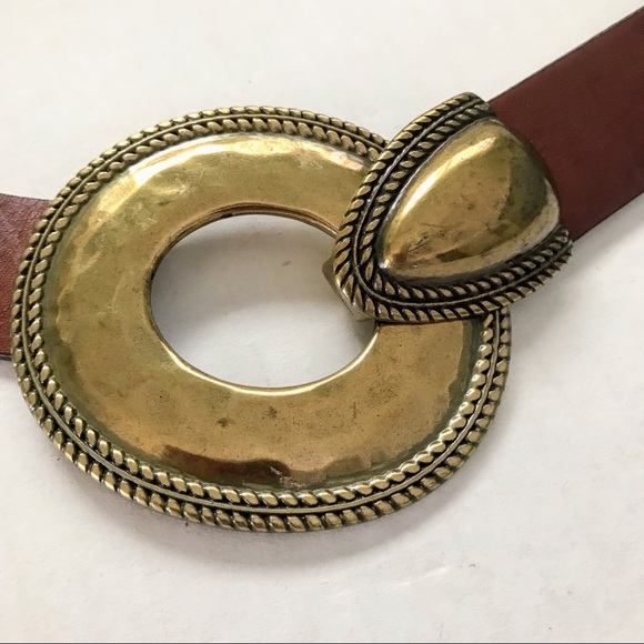 COLDWATER CREEK Belt Brown Leather Adjustable - Picture 4 of 16